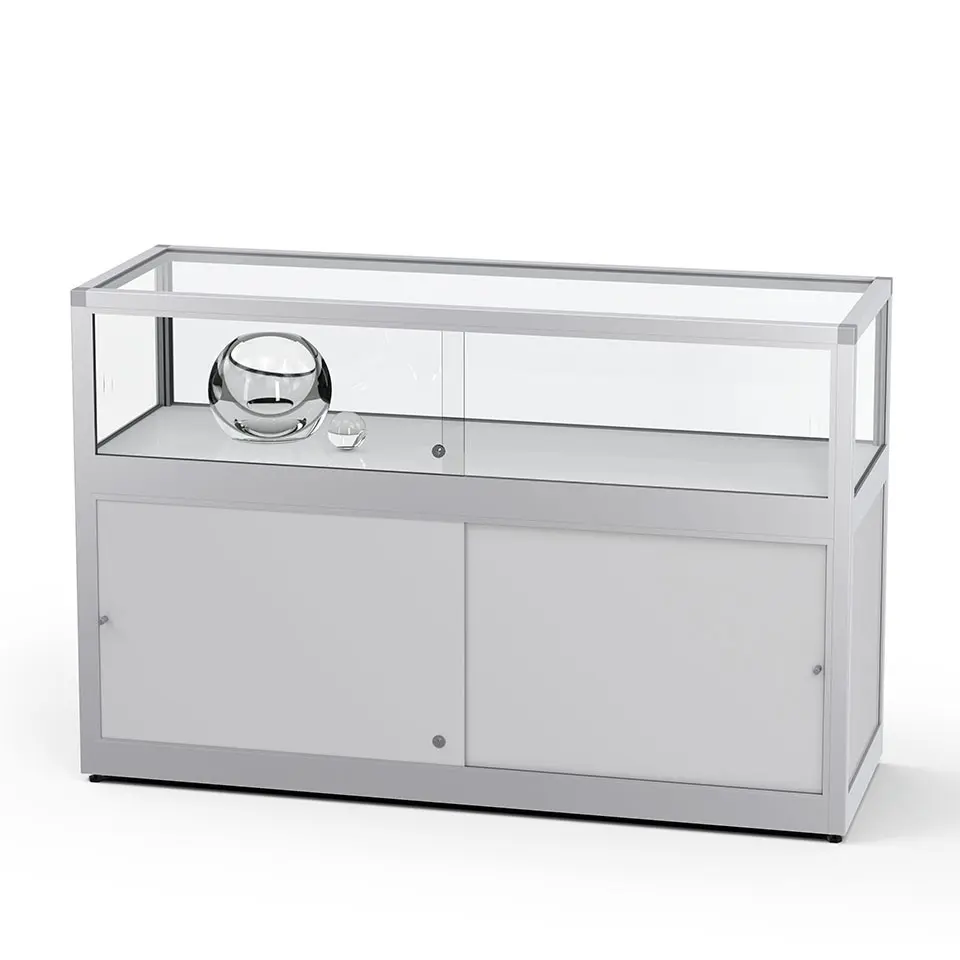 tischvitrine mit unterschrank
