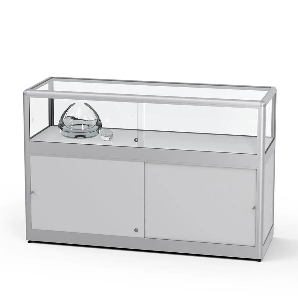 tischvitrine mit unterschrank